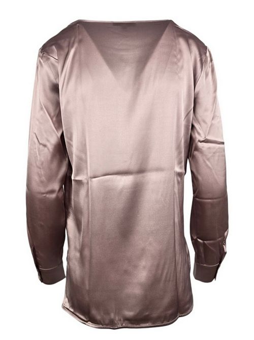 camicia donna girocollo raso rosa Camicetta Snob | 555-31420155